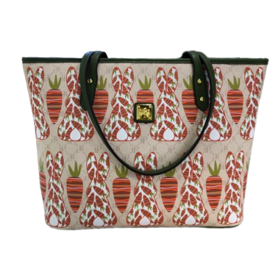 C1242-1 Kaninchenkarotten-Graffiti-Karikatur des Qualitäts-Cremebären-Einkaufsbeutels neue nette Schulterhandtasche der großen Kapazitätshandtasche einer Schulter für Frauen