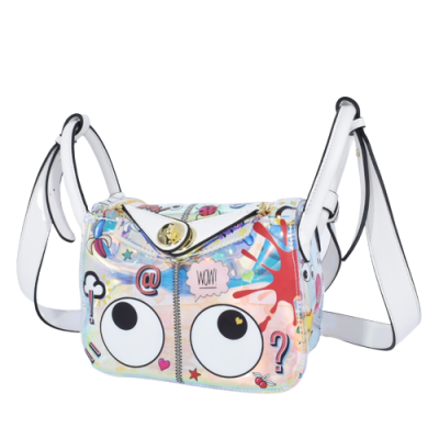 China Hohe Qualität #2358 2pcs Lindy Taschen Big Eye Graffiti Umhängetasche EYE THEMA Hologramm Sling Bag