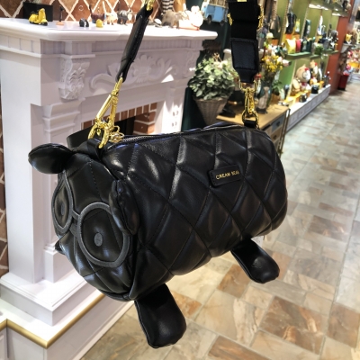 C1239-1 CREME BÄR Zylindrische Tasche Diagonale Tasche Cartoon Nette Mode Puppe Casual Schulter Messenger Tasche Für Weibliche