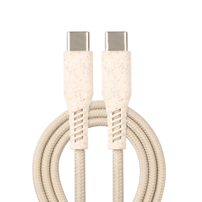 USB Weizen Strohhalm Degradation Datenkabel Handy-Ladekabel, geeignet für Apple Typ-C Datenkabel Schnellladung